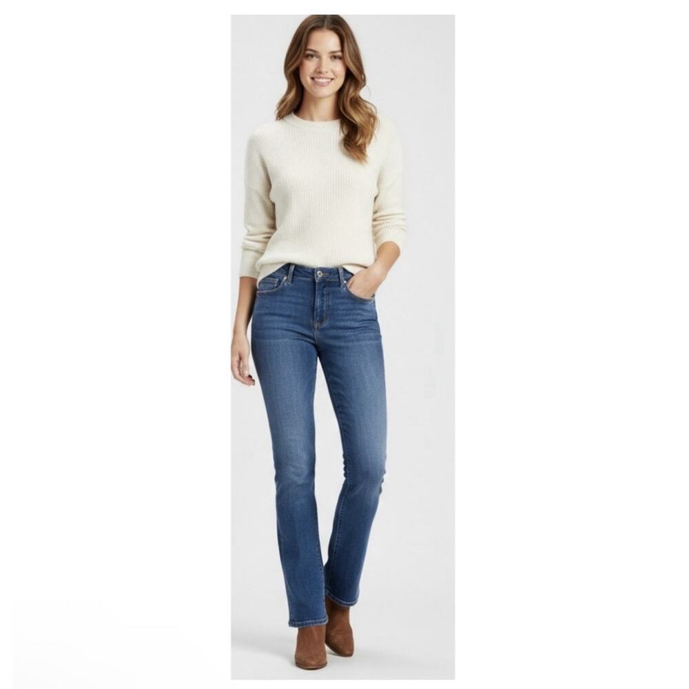 GAP Baby Boot Mid Rise Jeans Medium Wash Stretch Western Boho Womens 32/14